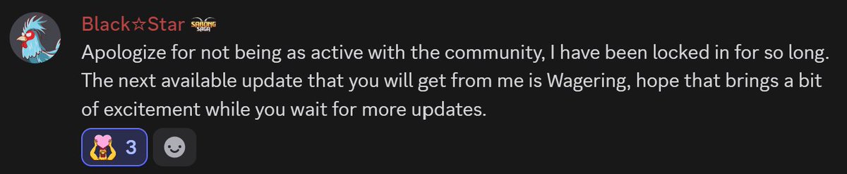 lockedinronin's tweet photo. Proof of Integrity

A lean, mean, indie Web3 team is still locked in and consistently ships 🛠️ 

Would love to hear ideas and feedback from fresh eyes of RONers, come test the team out and their ability to ship and iterate

We'll see you in @PlayChickenSaga dc
@Ronin_Network