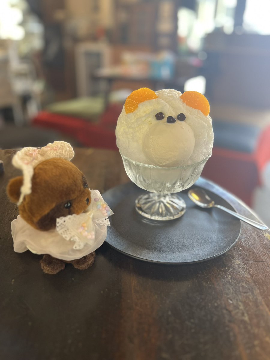 lemonade0920's tweet photo. 紫陽花とお団子とかき氷と…♡

#ぬい撮り #ぬい活 https://t.co/Xa7p4E0ule