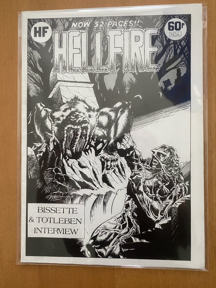 SUB9gallery's tweet photo. Blast from the past ..Hellfire was a highly regarded British comic fanzine published in the mid-1980s by artist/writer David Roach and Ian Jenkins.. just look a the condition wow 🤩 https://t.co/hHzCLMjdBb