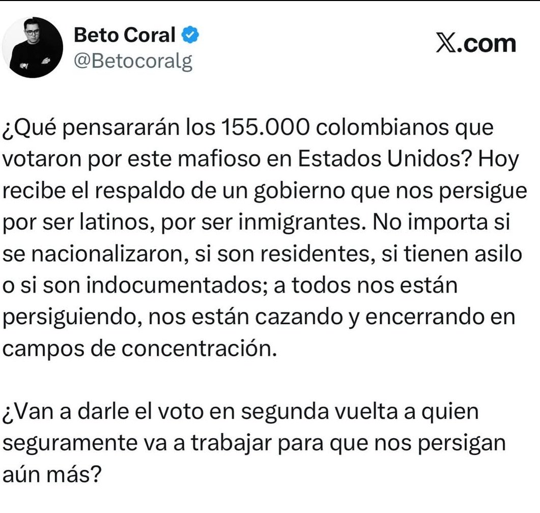 Harryfgj's tweet photo. @smoelno @Betocoralg Bético acusa a Estados Unidos de tener campos de concentración y ustedes pretenden que no pase nada, no jodás https://t.co/G4JGCE6kkK