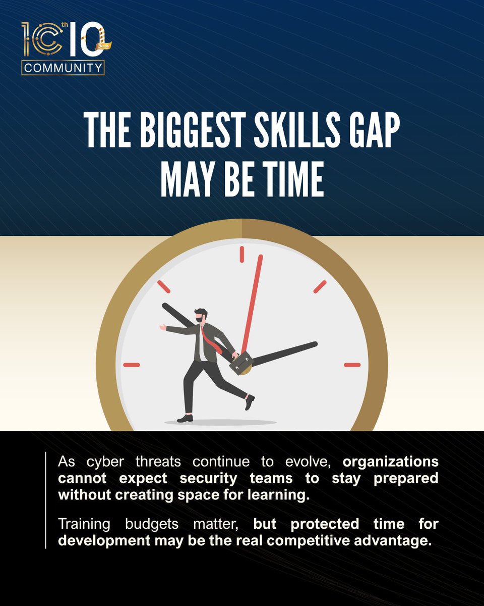 iCIOCommunity's tweet photo. As cyber threats evolve, organizations must make learning a priority for security teams.

Swipe left and read more insight about continuous learning to strengthen cybersecurity.

#iCIOCommunity #CybersecurityPractice #EnterpriseSecurity https://t.co/qnrQh7bed5
