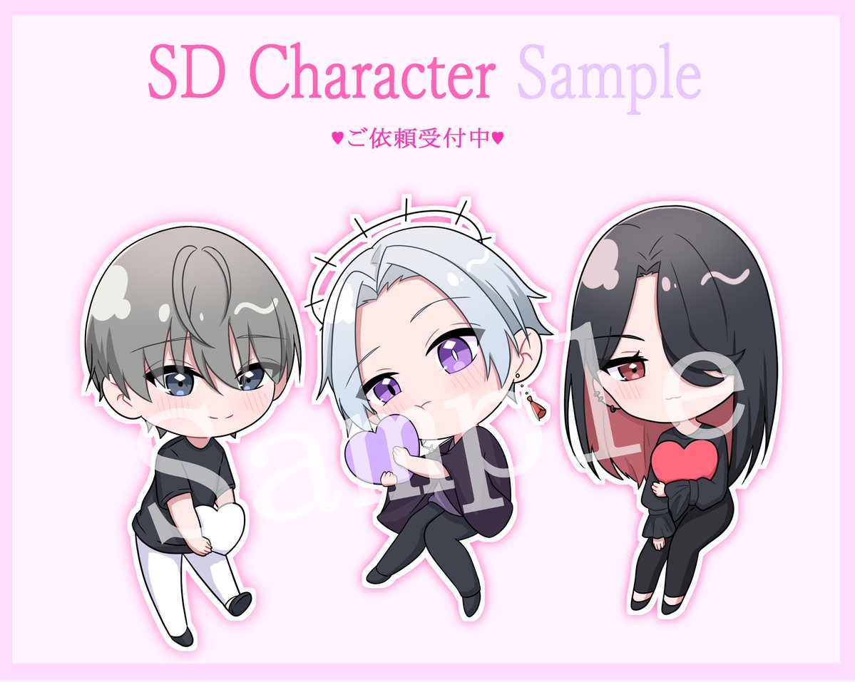 Nemu_nemuta05's tweet photo. 🎨 SDキャラ（全身）
・全身：¥6,000
 ･胸上 : ¥4,000
✨オプション
・表情差分：＋¥500
・ポーズ差分：＋¥1,500
・小物追加：＋¥500〜¥1,500
・複雑な衣装：＋¥1,000
・簡易背景：＋¥500
・描き込み背景：＋¥2,000〜

📦商用利用：＋制作費���30%

✏️修正：ラフ2回まで無料

#有償依頼 #イラスト依頼 https://t.co/NgUrtYs8BH