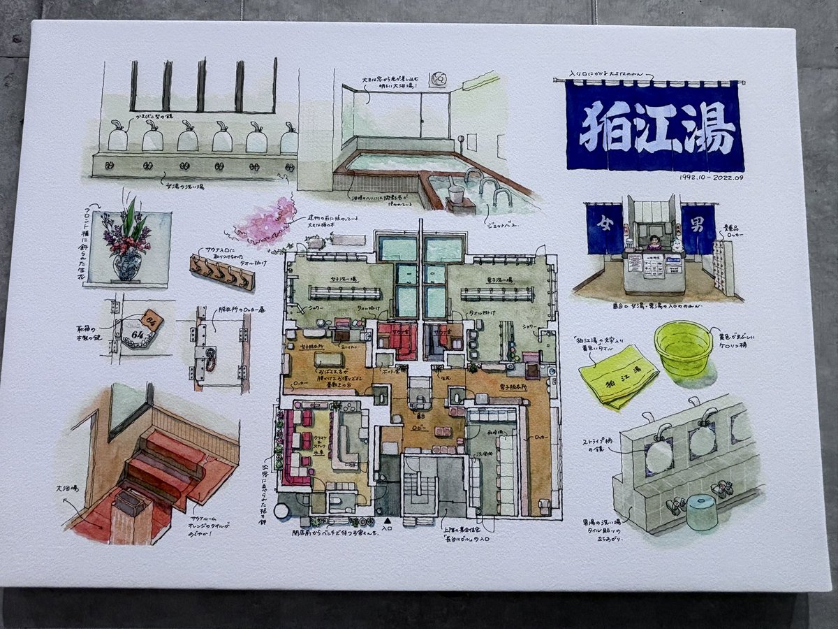 beniiro2016's tweet photo. 撮影可、展示方法が画像の通りでほんと至近距離でまじまじと眺められて幸せでした。
画像貼ってませんが他にも色々展示されてました。
天井近くの作品も眺めたかった………
実測スケッチ……ほんと素敵なんです https://t.co/UJcrc7G6Vx