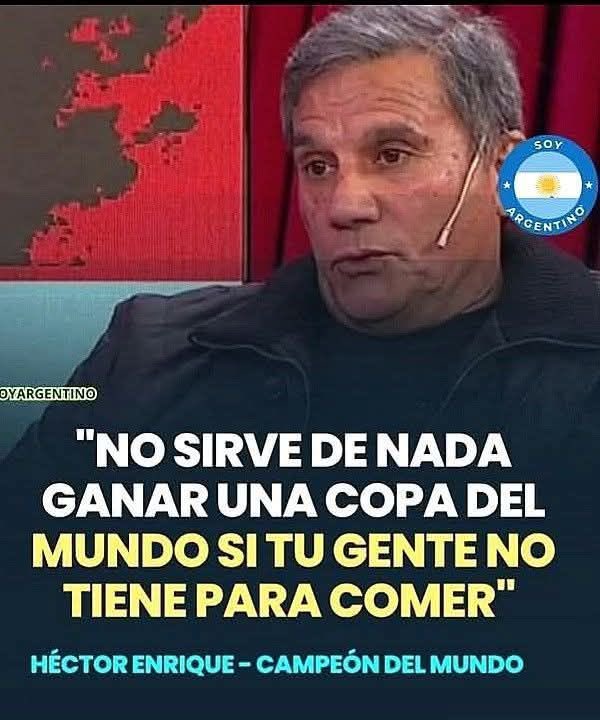 Rafael40424067's tweet photo. Estamos contentos que Ganó Argentina 3 a 0, pero… Es Real Lo que Dice: Hector Enrique!!. https://t.co/vQWx0gOQbS