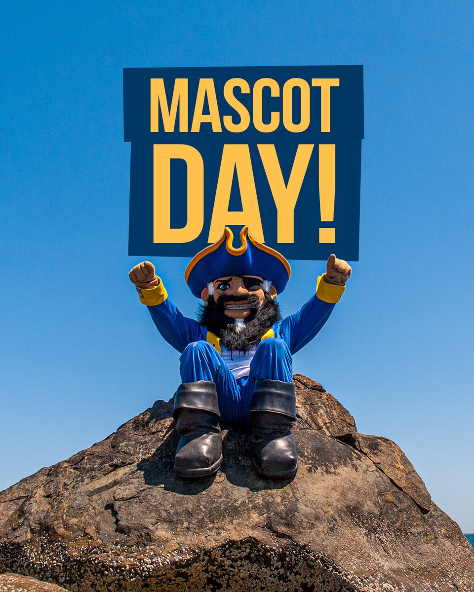 UMassD's tweet photo. Happy #NationalMascotDay to our favorite Corsair!💙💛 https://t.co/d3RyVY3VMw