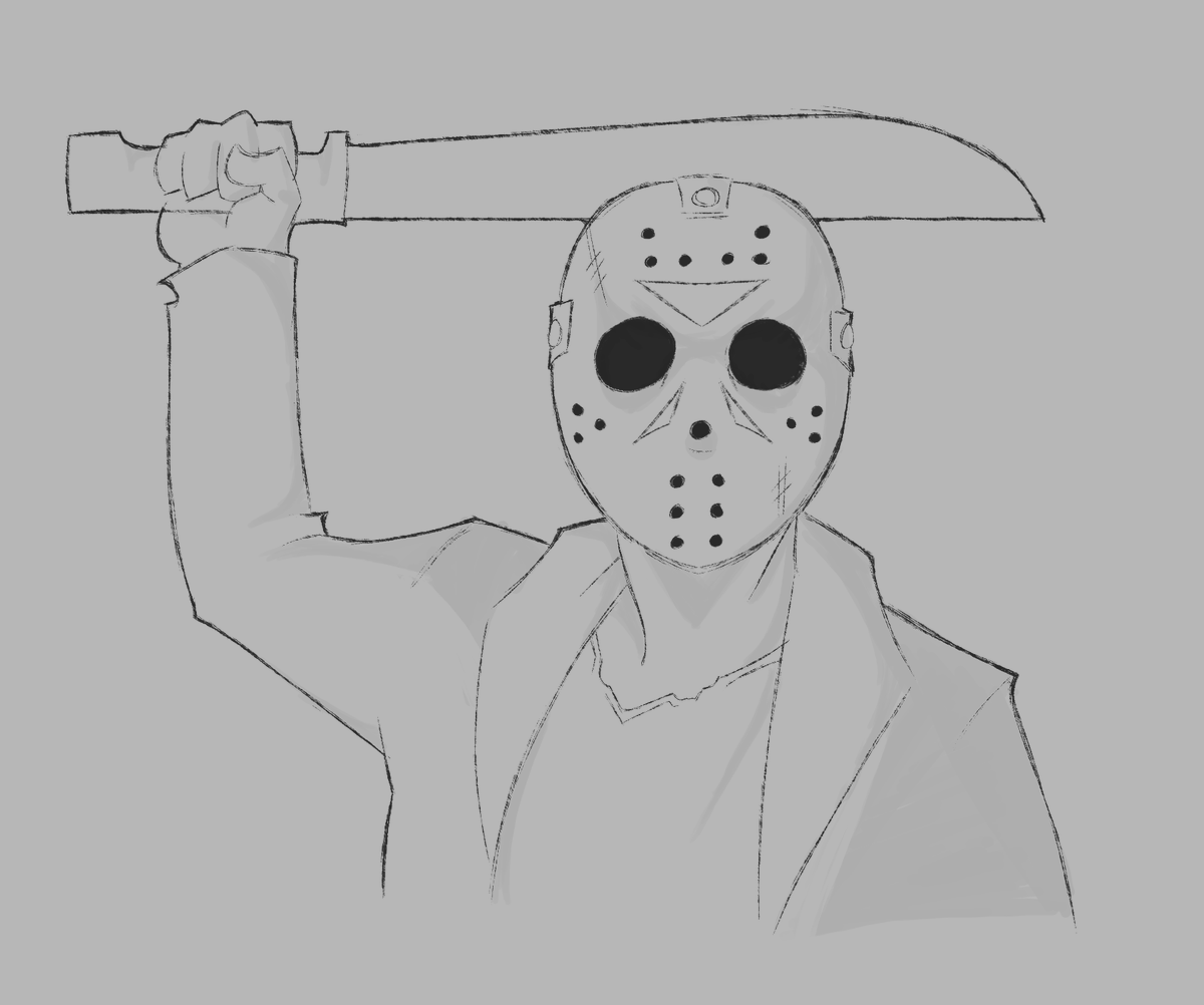ElRodzEy's tweet photo. Jason sketch
#fridaythe13th #jasonvoorhees https://t.co/7ePccXcvTU