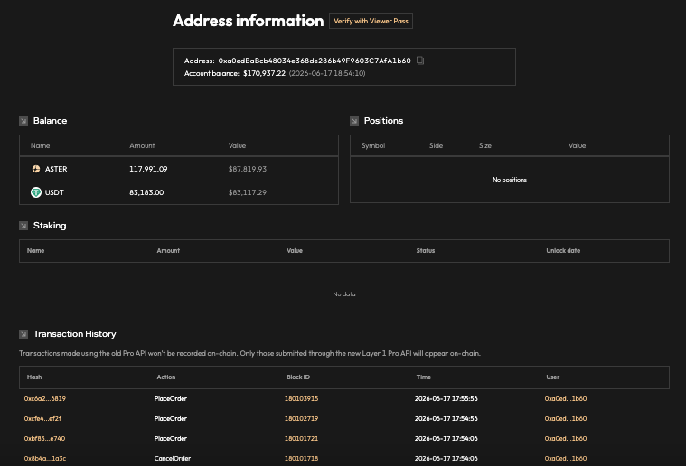 DC__CRYPT's tweet photo. The new $ASTER wallet that will rebuy with 99% of the fees is already rebuying.

https://t.co/J5r3ypledI https://t.co/XoUBxpeKai