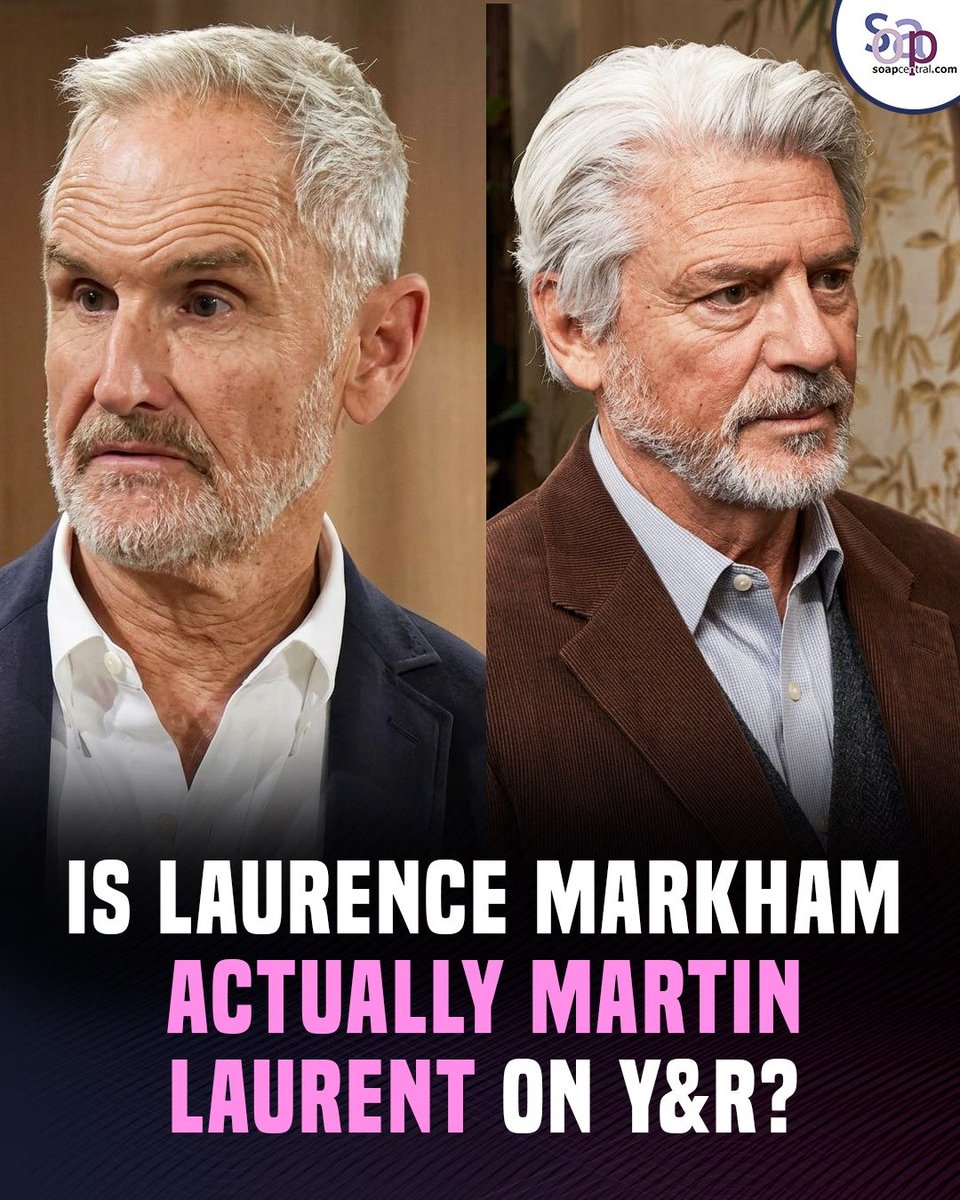 soapcentral's tweet photo. Is Laurence actually Martin? 👀👇

#YR #YoungAndRestless #SoapOpera https://t.co/6YWvhrtbkg