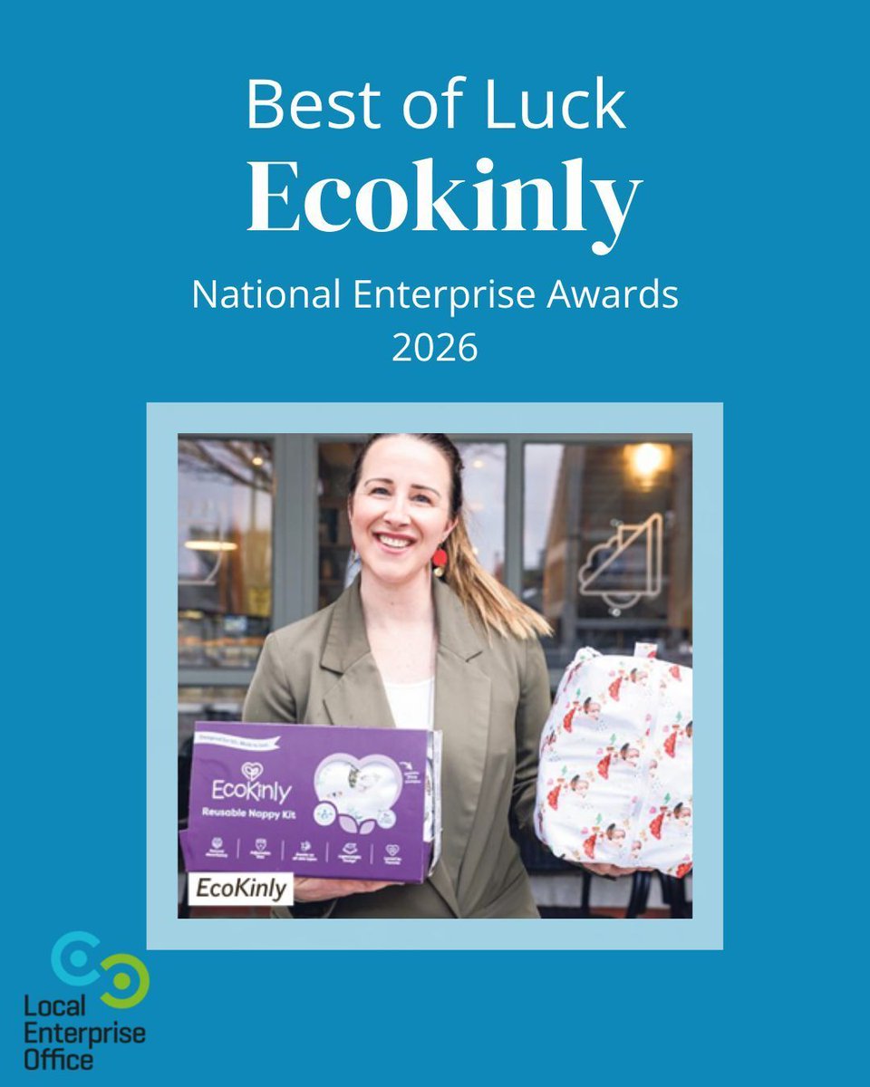 LEOwexford's tweet photo. Best of luck to @EcoKinly at the National Enterprise Awards 2026 tomorrow! 👏
Proud to see CEO Kate Doyle representing Wexford on the national stage.
A great example of sustainable innovation 🌱
#WexfordLEO #NationalEnterpriseAwards https://t.co/hzbZW7eMqO
