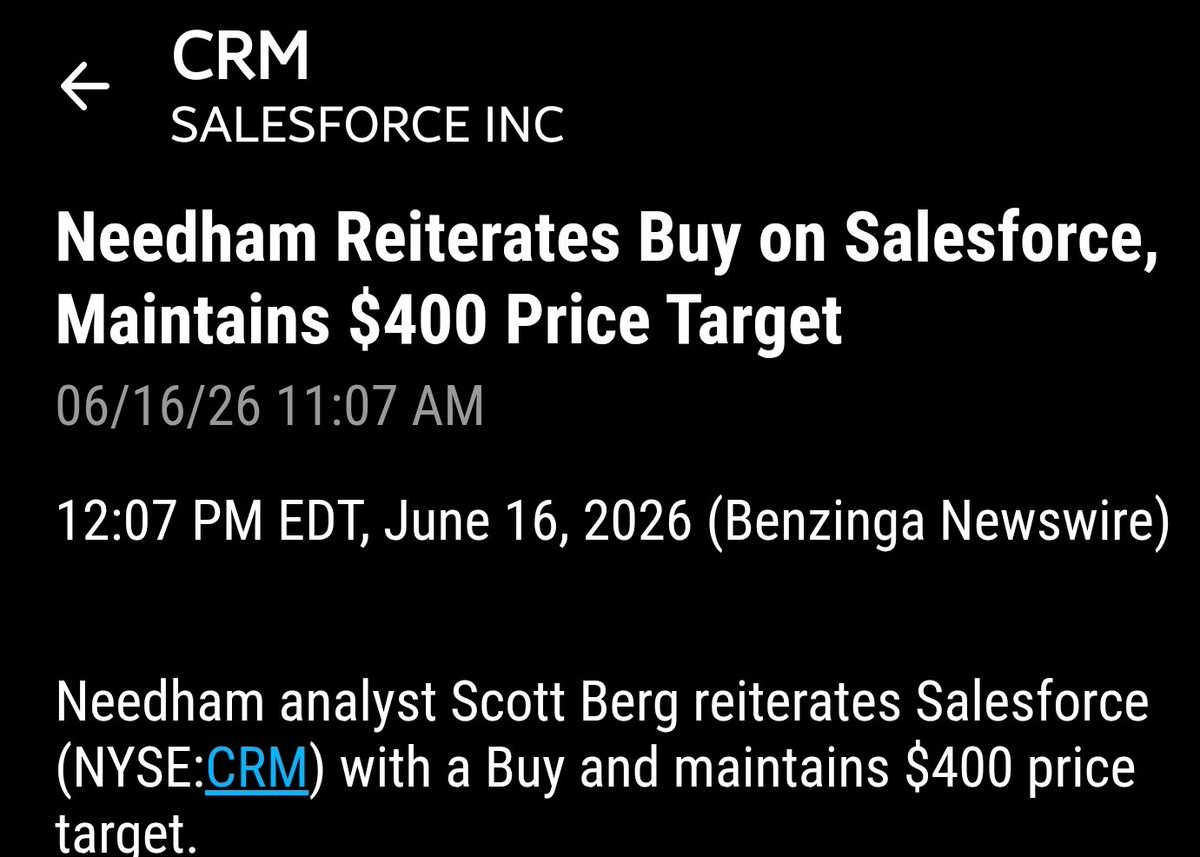Keepinit_real11's tweet photo. $CRM https://t.co/MRwbUMJz2l