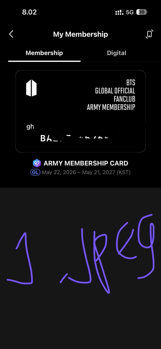 j__jpeg's tweet photo. ada yg mau rent membership ga kepake gak ya? aku udh secure day 2 soalnya. trusted bismillah udh regust yg jakarta juga, cuma 100k ya (bukan sharing).

jadi nanti ini full dipake sendiri💜 #armybantuarmy #btsarirangjakarta https://t.co/6H91RbZFi4