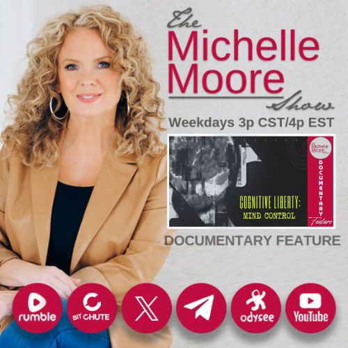 SheShedTruther's tweet photo. Documentary Feature: Cognitive Liberty 'Mind Control' Don't miss The Michelle Moore Show today, June 17 at @ 3p Central/4p Eastern. 

📺Where To Watch:

▶️Rumble: https://t.co/TRlkHQ4Toe

▶️X: https://t.co/OrEodZI515

▶️Telegram: https://t.co/x3QO6VJ4rh

▶️BitChute: https://t.co/7UMDkEt5bu

▶️Odysee: https://t.co/bcGmxw6pqa

▶️YouTube: https://t.co/bTXNwHgjaN

#MichelleMooreShow #MichelleMoore #Documentary #CognitiveLiberty #MindControl #MKUltra #Truth #Faith #Health #Headlines #News #HotTopics