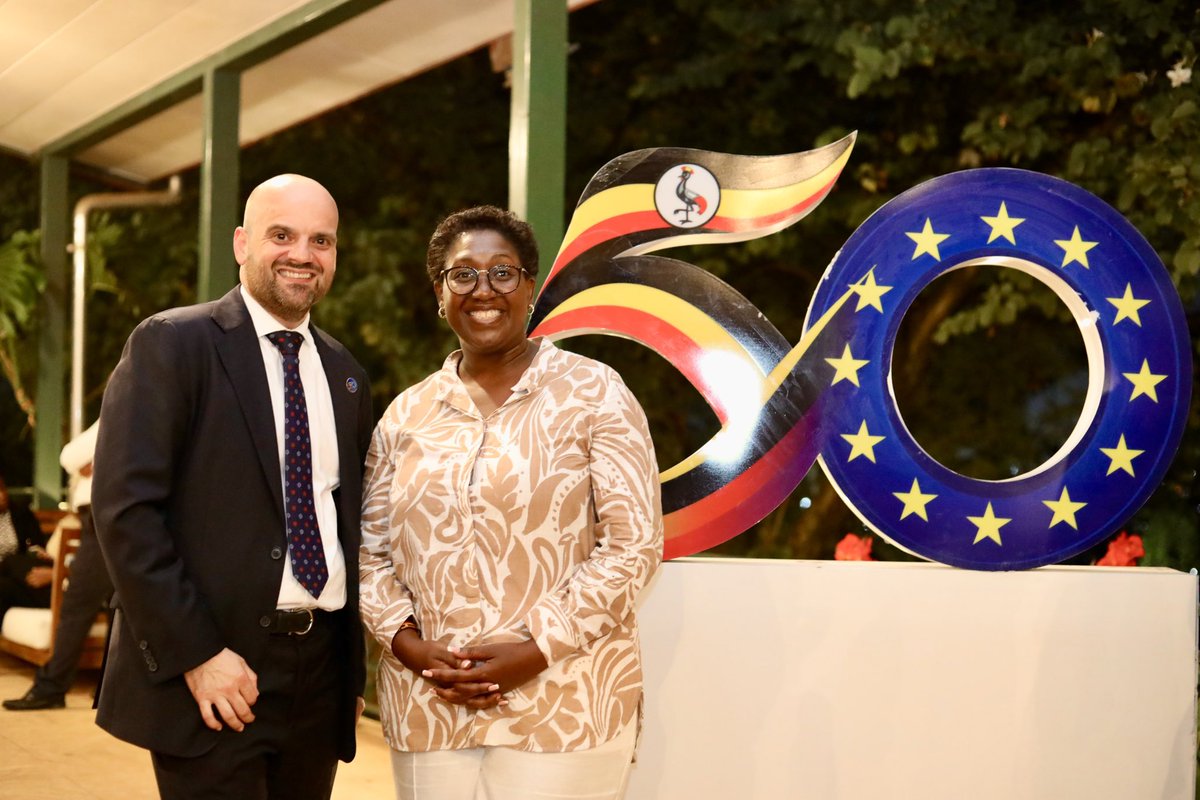 JanSadek's tweet photo. This week, we thanked @GuillaumEUG for four excellent years at @EUinUG. A trusted Deputy Ambassador, true diplomat &amp; sharp analyst who has strengthened the EU-Uganda Partnership, our political work &amp; the EU coordination. Merci Guillaume – and every success for the next chapter! https://t.co/vi9EEe0RPd