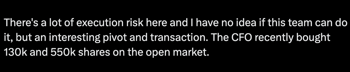 spacanpanman's tweet photo. $TE: Quick heads up for folks. When I wrote about Freyr's pivot to T1 Energy back in December 2024, CFO Joseph Calio bought 130,000 and 550,000 shares on the open market

This signal of confidence was part of my writeup and a big reason why I went all in on T1 Energy https://t.co/Tb8H0oVrI1