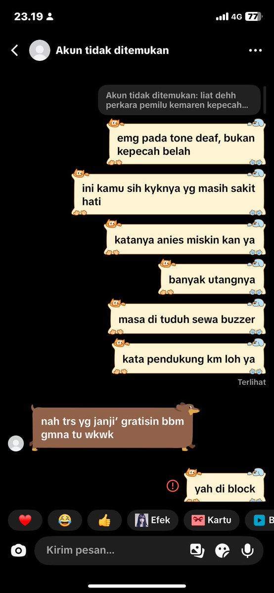 serapunkies's tweet photo. @mrskyxy @peacerepi @anexusevent KAK GW DISKUSI, MALAH DI BLOCK UJUNGNYA, mana dia nya muter muter bgt lg bahas apa dibales apa https://t.co/opZsXvFAhH