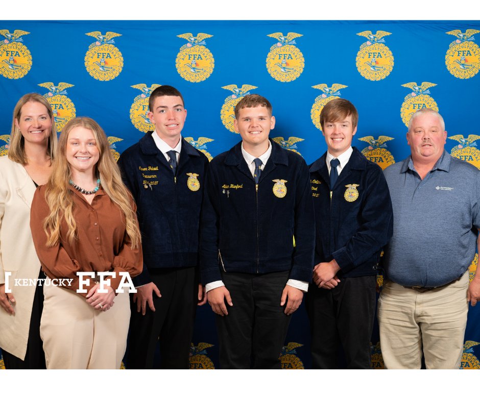 KentuckyFFA's tweet photo. Congratulations to Mason Falwell, Adam Blanford, and Jonah Collins, recipients of $5,000 Shark Tank Grants awarded during #kyffa State Convention! Sponsored by @farmcreditmid, these grants help members grow their SAE businesses and turn big ideas into reality. https://t.co/HMcUvtK1O9