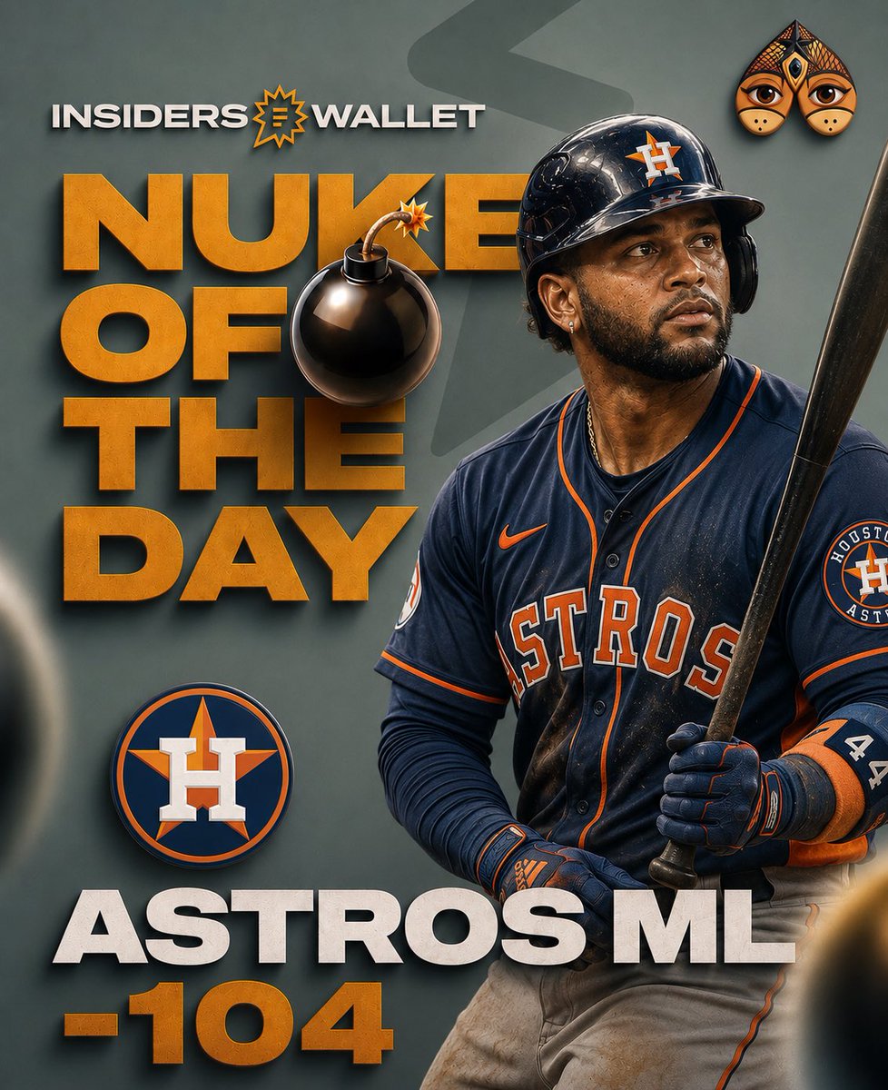 InsidersWallet's tweet photo. 🚨‼️5 UNIT MAX PLAY‼️🚨

⚾️ ASTROS ML (-104) 🐋

I bring to you today the Wednesday Wagon. Meet me at the bank 🤑 https://t.co/aVMrrlt1oU
