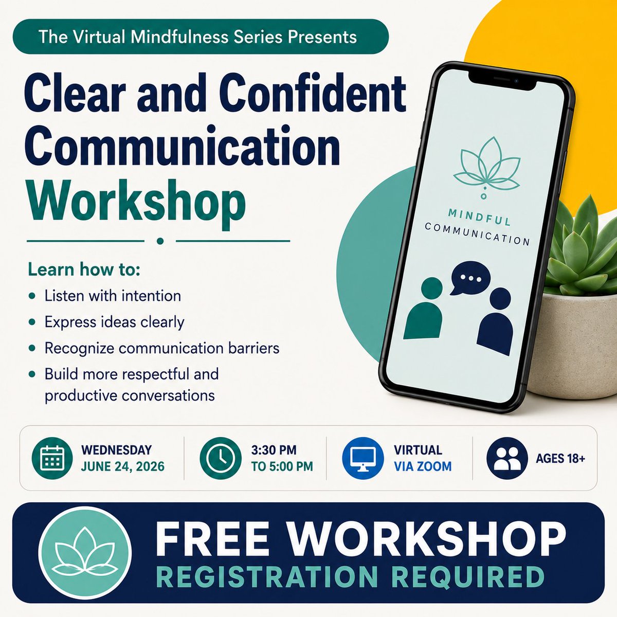 WehoCares's tweet photo. #WeHo community, great conversations don't just happen. They're built through listening, understanding, and clear communication.
Join us for a free virtual workshop and invest in a skill you'll use every day.
Registration required: https://t.co/o2L4J4kyGp https://t.co/YSr6OZG6WX