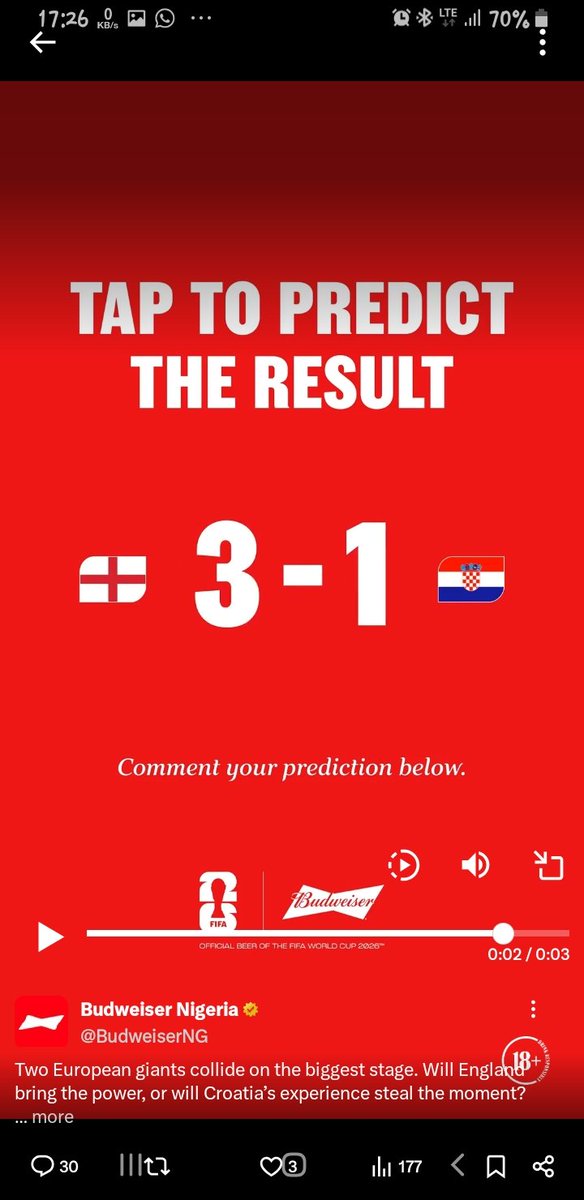 ElokaBn's tweet photo. @BudweiserNG https://t.co/x6rv28VLUo