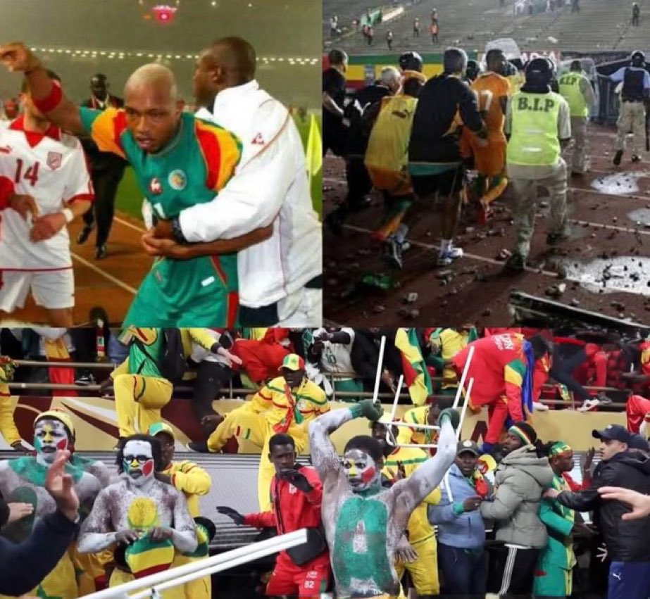 Pacman000000's tweet photo. Thank you infinitely for not letting Senegalese 🇸🇳 supporters enter U.S. territory. Everyone knows they are detestable in Africa: at every match or sporting event, they do this. Thank you to Trump for protecting the United States from this. After what they did during the CAN final, I think it was a good decision not to let them enter. They created chaos in Côte d’Ivoire, Tunisia, and Morocco.