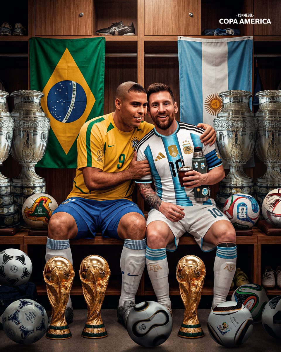 CopaAmerica's tweet photo. “Ronaldo es uno de los mas grandes”

De Messi al Fenómeno 🇦🇷🫂🇧🇷 https://t.co/6HfxNiGJXg