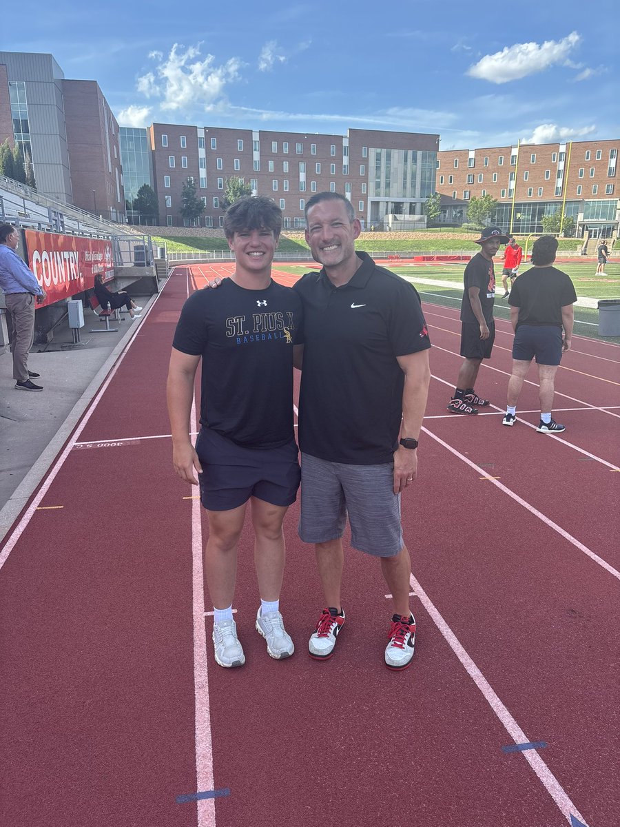 CharliePrenger's tweet photo. Thank you @JoshLamberson, @CoachNovak_, and @CoachCScott7 for having me out to UCM yesterday I had a great time looking around the campus and learning a little bit more what @UCMFootballTeam is all about! @Coach_Simone73 @CoachDorian3 @CoachVanHauen1 @JPRockMO @sixstarfootball @jeremycrabtree @6starfootballMO