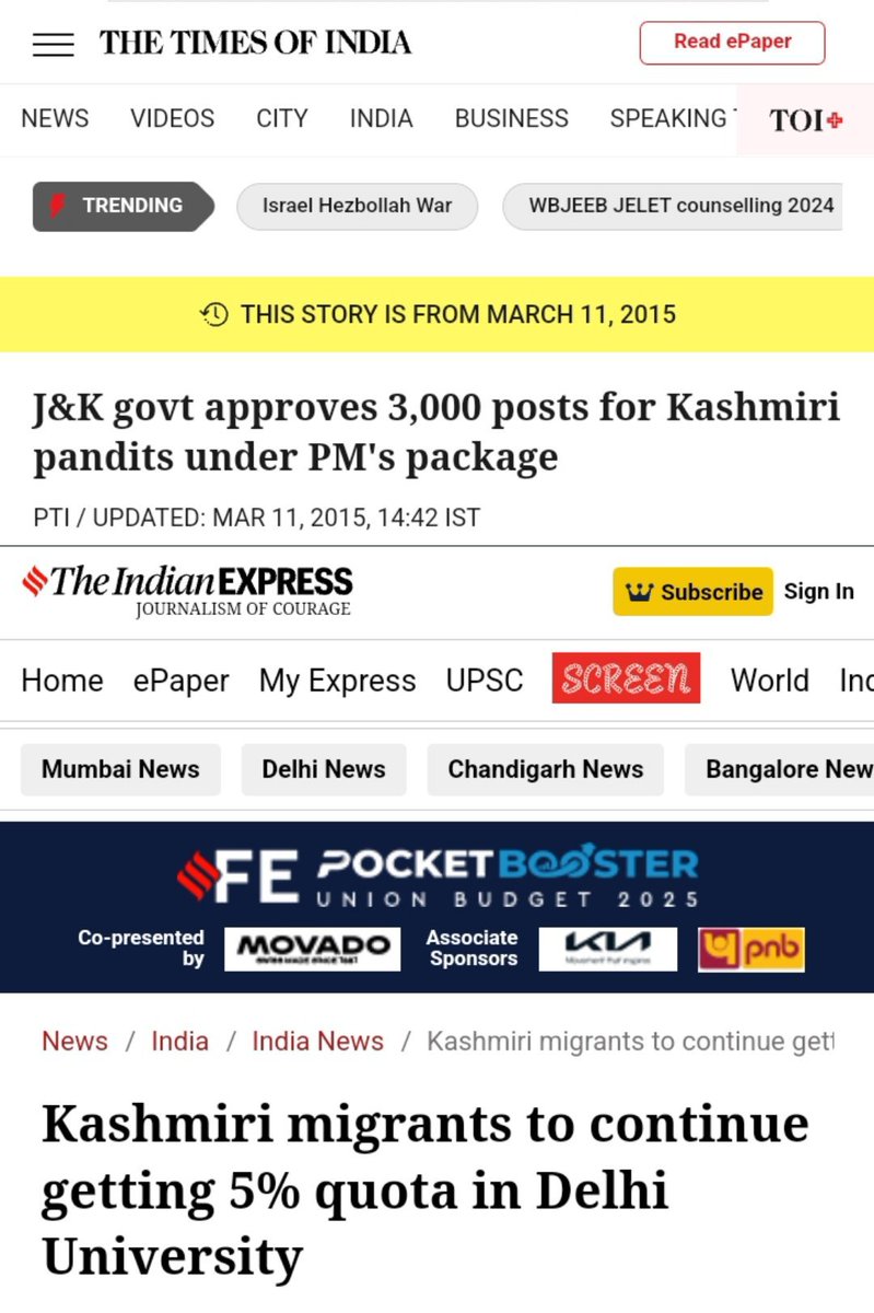 Rustum_0's tweet photo. Kashmiri Pandits gained the following from govt. following their exodus

- 100 acres land
- 2,000 crore package
- 20 lakh rupees each for 70,000 families
- 3,000 govt jobs
- Reservations in education centres

What did Neillie or Bhagalpur Muslims get? https://t.co/wVPJFxh8Mt