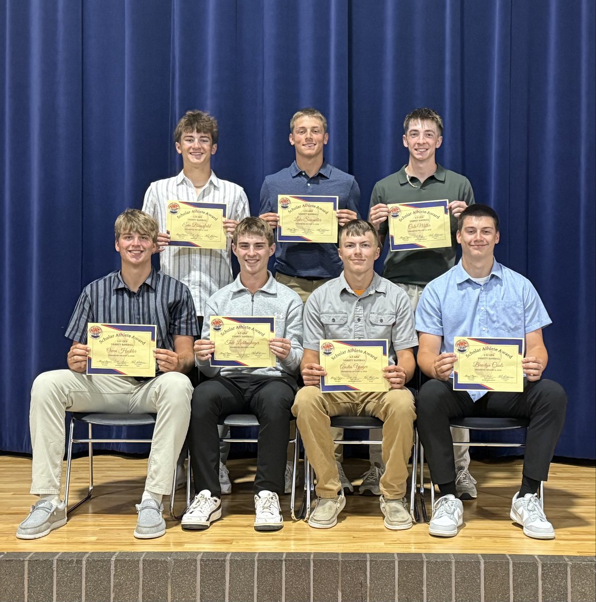 Cview_Baseball's tweet photo. We held our 2026 Baseball Awards Banquet this past weekend. Proud of both our JV and Varsity groups this past Spring and their commitment to our Crestview Baseball Program. 

#Together https://t.co/p1SO68bSfW