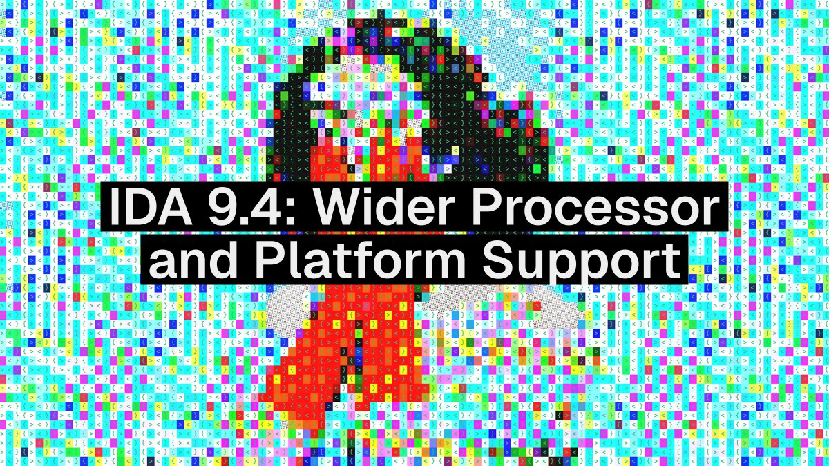 HexRaysSA's tweet photo. ⏱️ IDA 9.4 pre-release teasers start now. 
First up: wider processor and platform support. 

The upcoming release adds a Qualcomm Hexagon module, MCore and C-SKY V1, complete AArch64 SVE/SME, improved TriCore analysis with proper calling conventions, and expanded RISC-V coverage including Hazard3/RP2350 and new vendor extensions. 

👉 https://t.co/uNlbm8SAB0