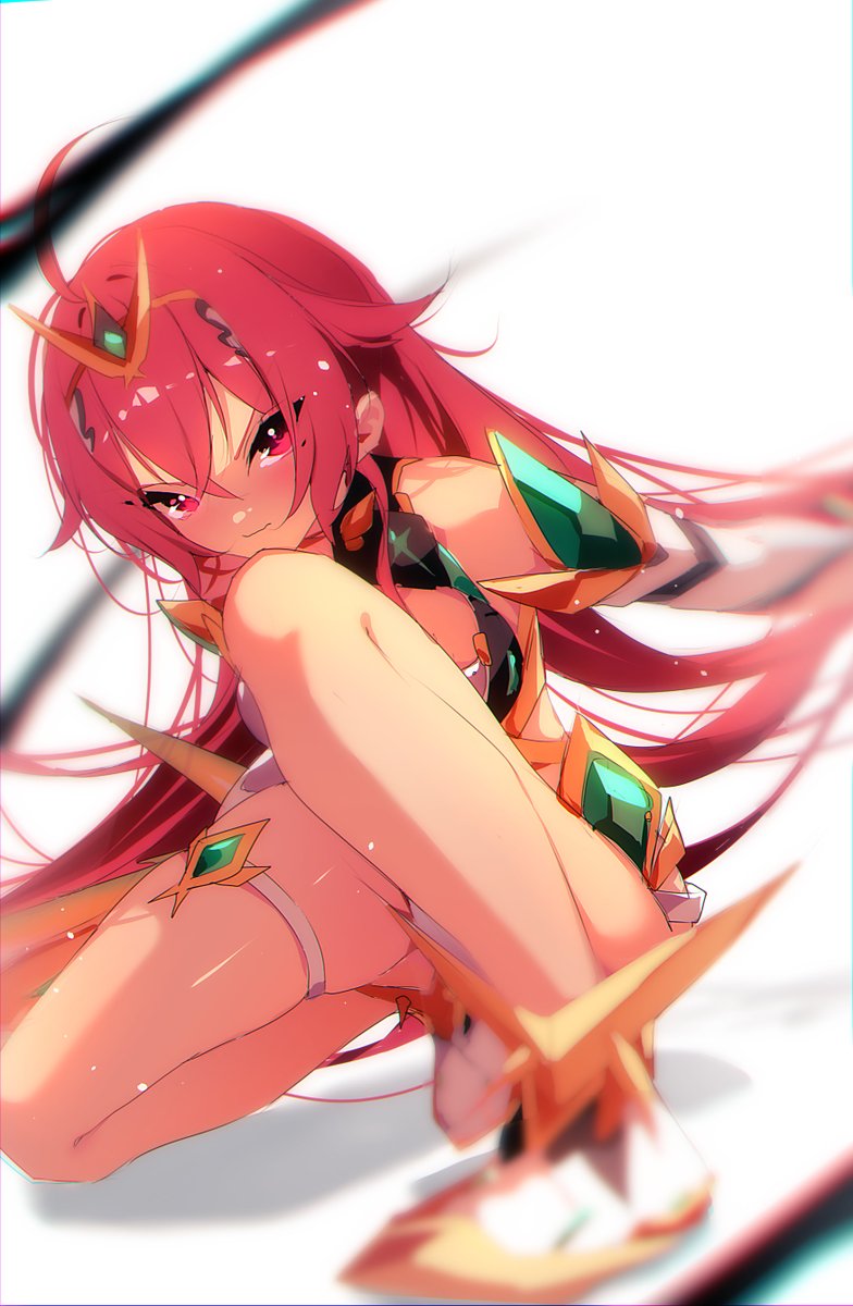 The0neulost's tweet photo. Commission of Eris Mushoku in  Wearing Mythras blade outfit

#xenoblade2 #MushokuTensei https://t.co/rVzeVXZ6yY