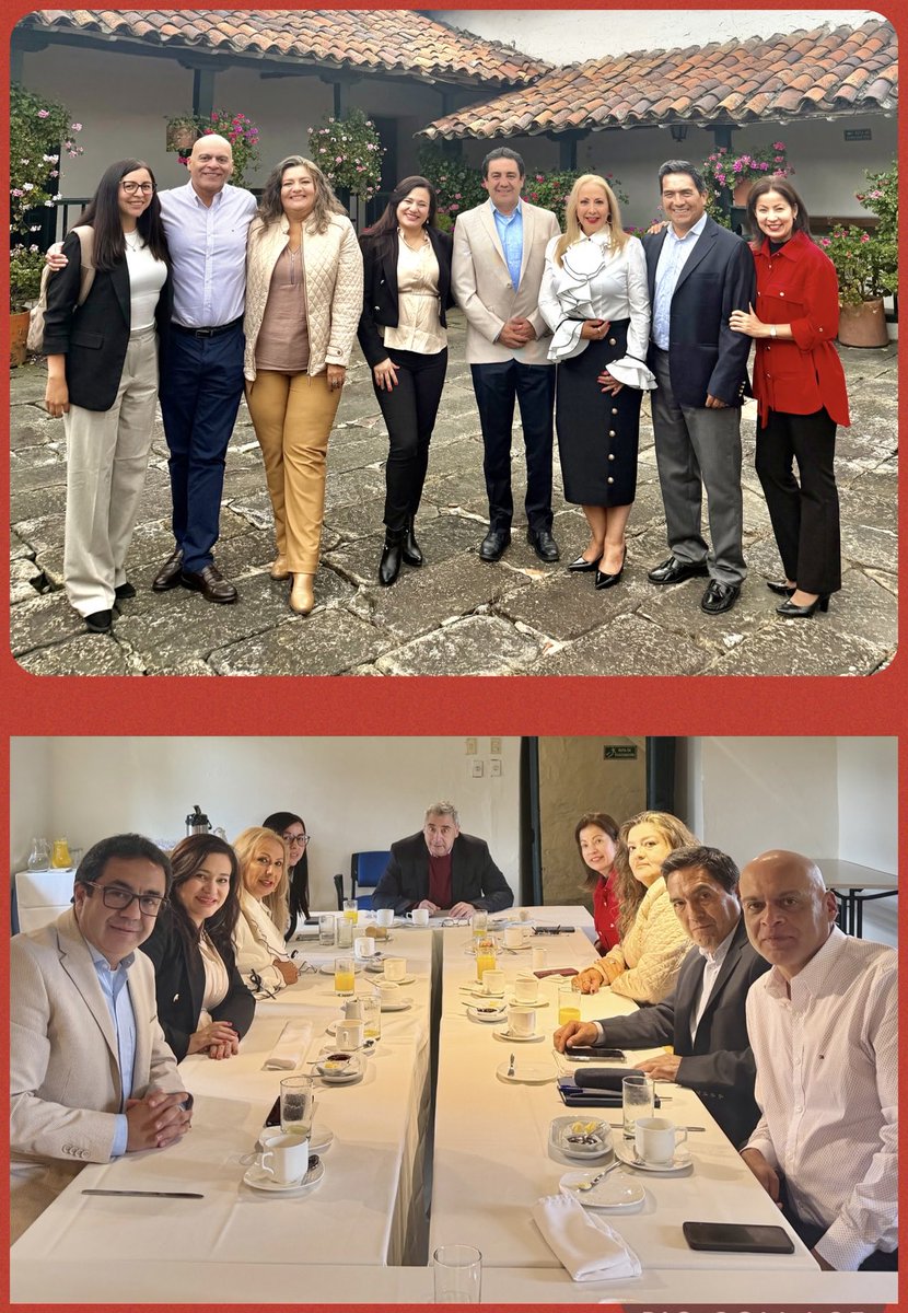 sangabrielcajic's tweet photo. La red de Rectores de Cajicá se reúne con @CECavelier y Patrícia Castañeda directora de #PROMCE de la @SecEducaCundi para monitorear los excelentes indicadores del primer semestre 2026 @JorgeEmilioRey “ Unidos en el Propósito “ https://t.co/QUWByXGER0