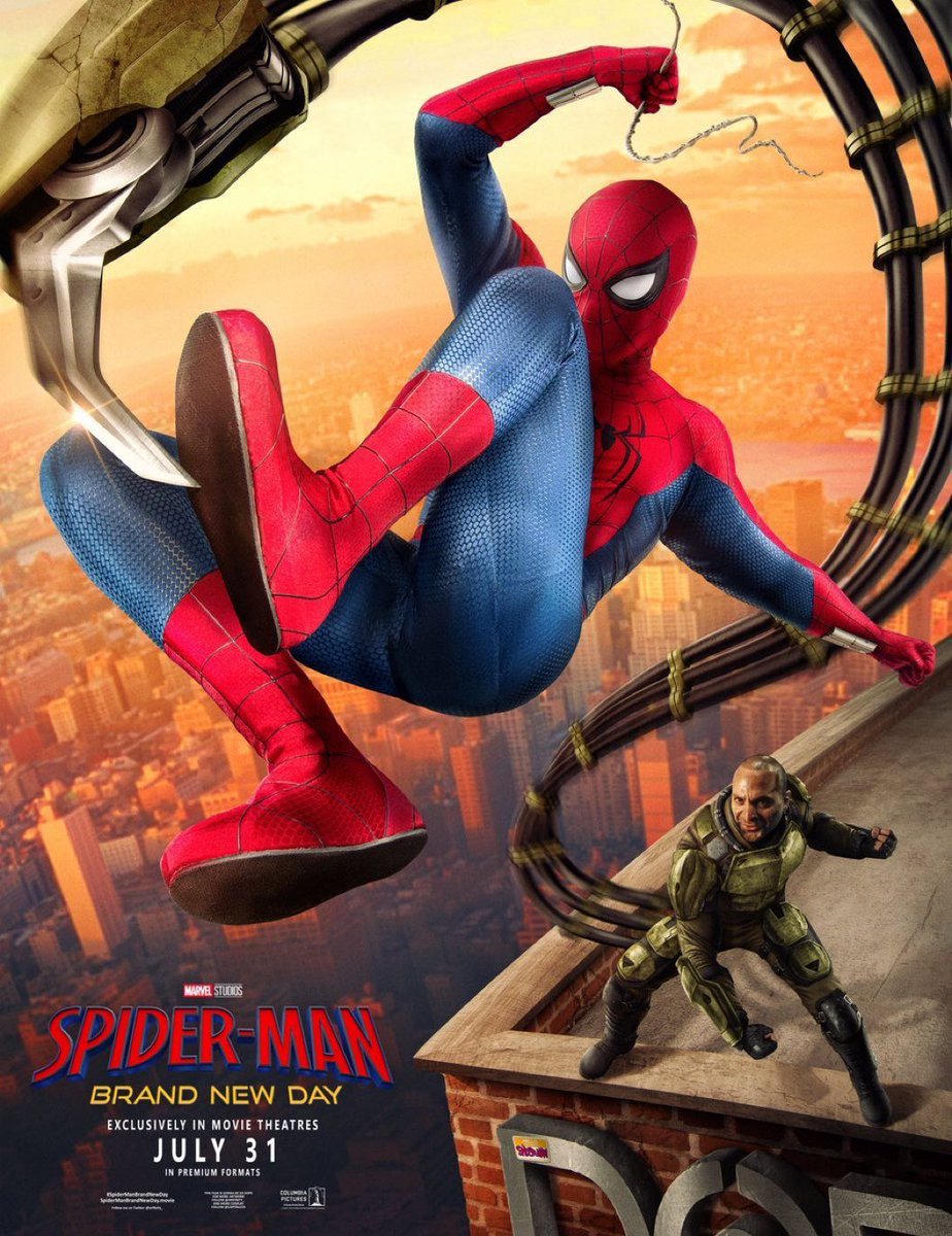 MCUFilmNews's tweet photo. New poster for ‘SPIDER-MAN: BRAND NEW DAY’

In theatres July 31. https://t.co/IlrJf2Et7d