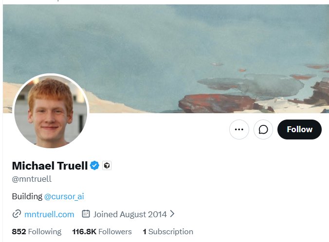 devkant_ai's tweet photo. Best accounts to follow from each frontier lab to stay constantly up to date  Anthropic

@karpathy
- must-follow account for AI; recently joined Anthropic

@bcherny
- Claude Code creator, always shares great tips

@trq212
- also a Claude Code developer; writes amazing articles on CC  OpenAI

@polynoamial
- works on reasoning research, shares a lot of technical details

@gabriel1
- Sora developer, great career path

@jxnlco
- works on dev experience, shares a lot about Codex  Google AI

@OfficialLoganK
- all the major Google Gemini and AI Studio updates

@ammaar
- product and design; shares great things about vibe-coding in Google AI Studio

@fofrAI
- cool use cases for generative models  Cursor

@leerob 
- the loudest voice behind Cursor updates

@ericzakariasson
- shares great insights on using Cursor

@mntruell
- Cursor’s CEO; major releases and usage updates  xAI

@milichab
- recently joined xAI, shares updates on Grok

@skcd42
- also covers major Grok releases