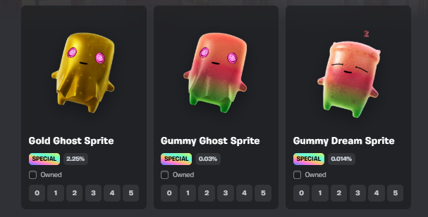 UnexpectedMagui's tweet photo. #fortnite #sprites Looking for these 3 to complete my collection!! If anyone wanna help or trade let me know!! https://t.co/k28fAqQu7Q