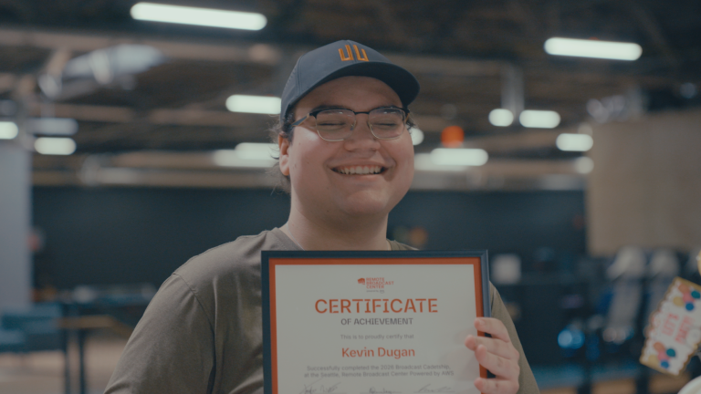 1000DreamsFund's tweet photo. A milestone moment for our 2026 Broadcast Cadets, Manny & Kev! 🎉 After three months at @RiotGames' Remote Broadcast Center (RBC), powered by @awscloud, our cadets have officially completed their paid Broadcast Cadetship in Seattle.

From broadcast operations and production workflows to the behind-the-scenes details that keep major esports events running, Manny & Kev gained invaluable real-world experience inside one of the most advanced esports broadcast environments in the world.

To celebrate the occasion, 1,000 Dreams Fund Founder & CEO @ChristieGarton joined the team on-site as the cadets received Certificates of Achievement and commemorative statues recognizing all they accomplished throughout the program.

Programs like this help turn ambition into opportunity, giving emerging talent direct access to the experiences, mentorship, and industry connections that can shape future careers. Thank you to Riot Games' RBC and AWS for continuing to invest in the next generation of esports and broadcast professionals.

Read more: https://t.co/0x4AgTa6Vo