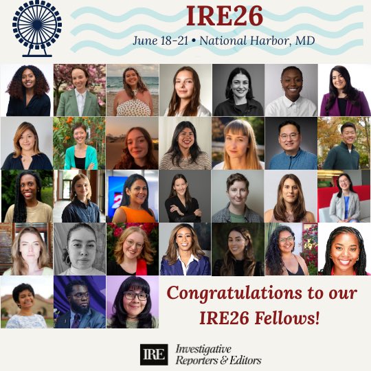tamiafowlkes's tweet photo. This week, I'll be at the @IRE_NICAR conference in National Harbor as an #IRE26 fellow. I am so excited for a great week of conversations and training with journalists whose work I admire and appreciate.

Would love to connect with other attendees! 📰🖊️ https://t.co/XBfzPdwr5S