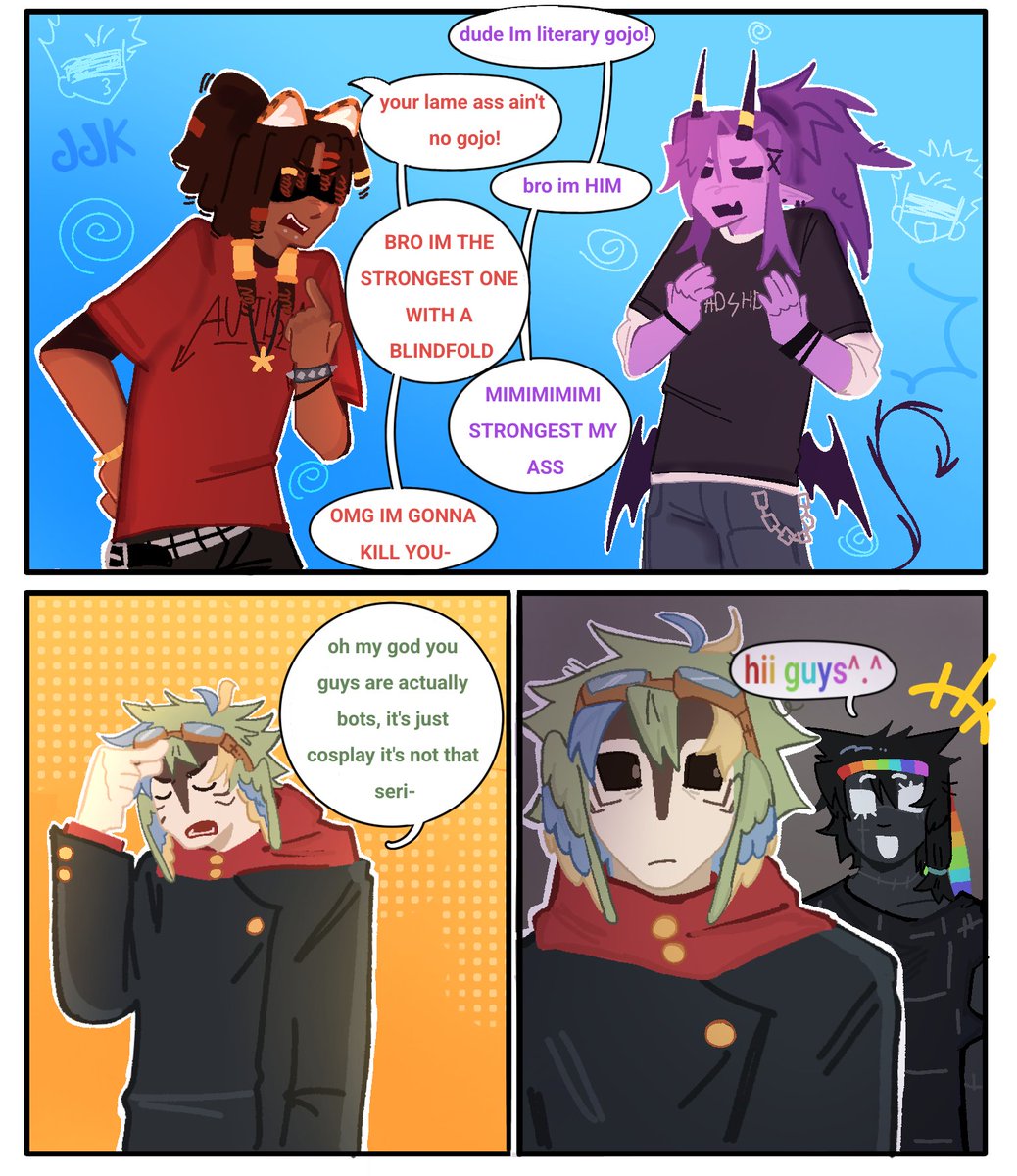 Yujilvsz's tweet photo. Cosplaying,,

#unstableuniverse #flamefragsfanart #wemmbufanart #parrotx2fanart https://t.co/JnYr3vjchF