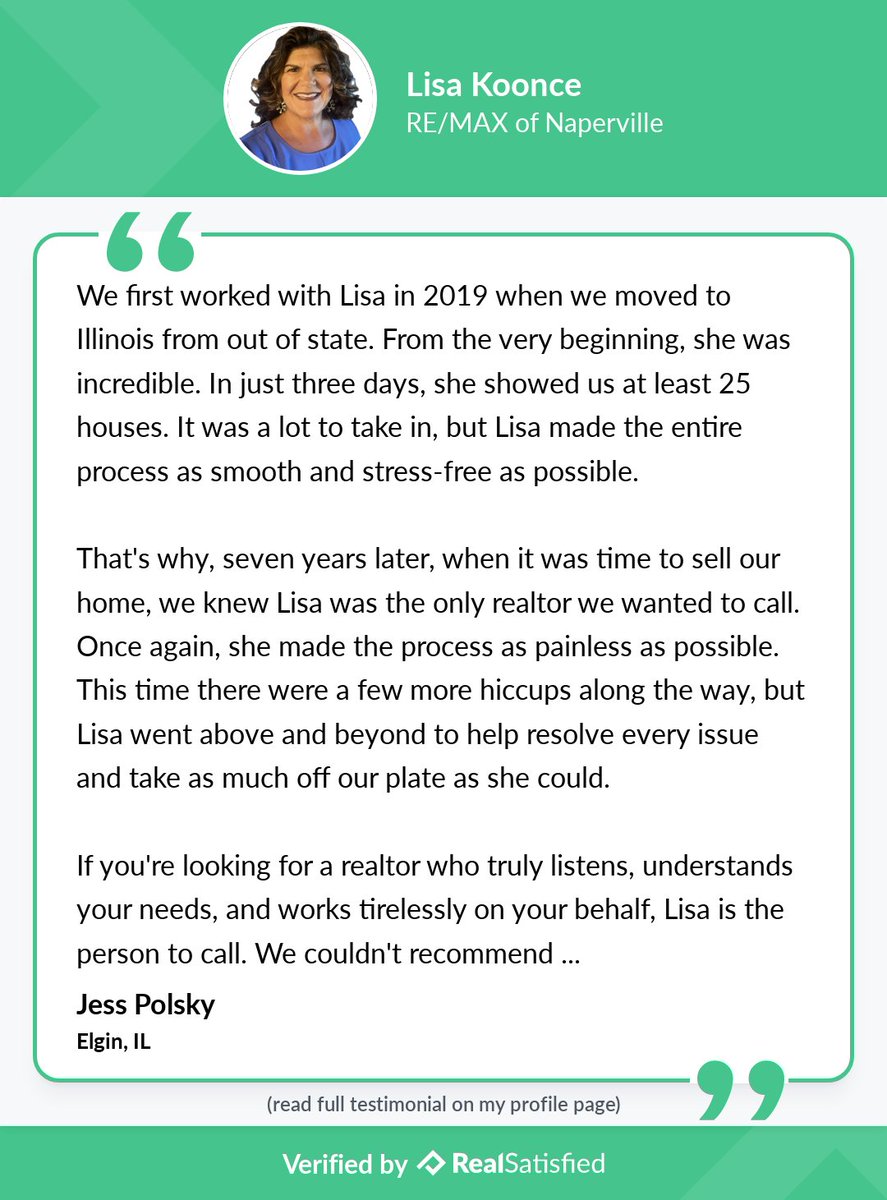 lisakoonce14's tweet photo. Very fortunate to have repeat customers like Jess.  Thank you so much.
See my reviews: https://t.co/cI3dy0Sff2
via @realsatisfied https://t.co/vERrdqodd3