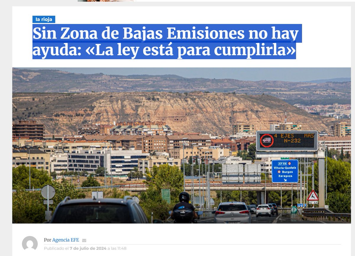 ciudadanabici's tweet photo. @NueveCuatroUno Sin una #ZBE real en funcionamiento, ni un Plan de Movilidad Urbana Sostenible (#PMUS) en vigor, requisitos para las subvenciones estatales al transporte público que @conrado_escobar nos ha hecho perder con sus retrocesos, los logroñeses a pagar íntegro el déficit de Jiménez.💸🇪🇺 https://t.co/ktJJOrEox1