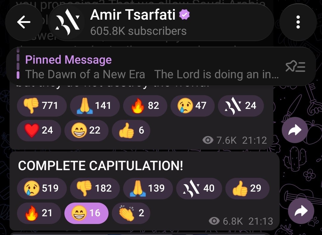 ProjectmeshkatE's tweet photo. Nothing.... Nothing is better than watching Talmud terrorists have a meltdown.

Capitulation indeed.

Bend the knee. https://t.co/z2t6P1hcbU