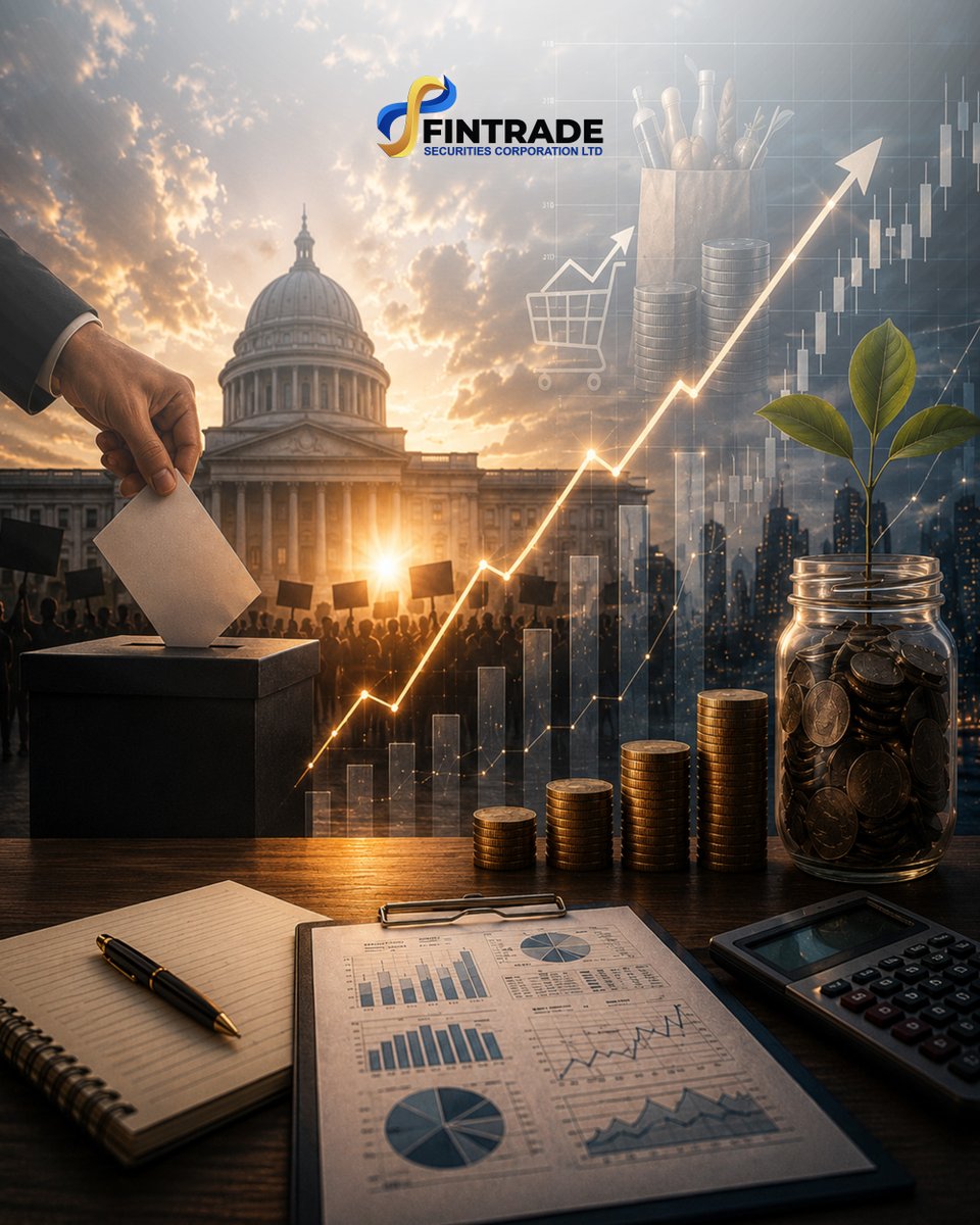 FintradeL75436's tweet photo. Elections can influence inflation, interest rates, borrowing costs, and investment performance long after the results are announced.
At FSCL, we help clients navigate economic change with strategic investment and business advisory solutions.
#FintradeSecurities #FSCL https://t.co/O8Bgz5iCec