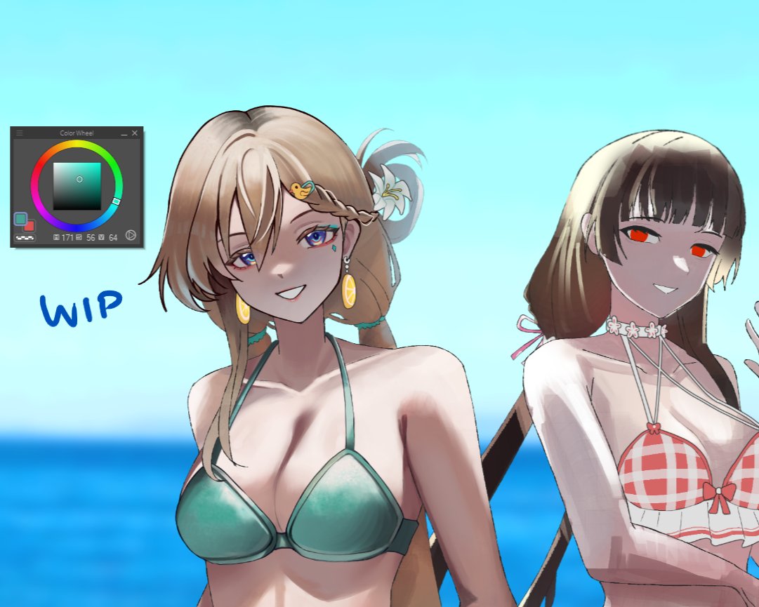 JuvyLatte's tweet photo. Summer Chisa and Lynae wip
#鳴潮 #WutheringWaves https://t.co/rZQluB79eF