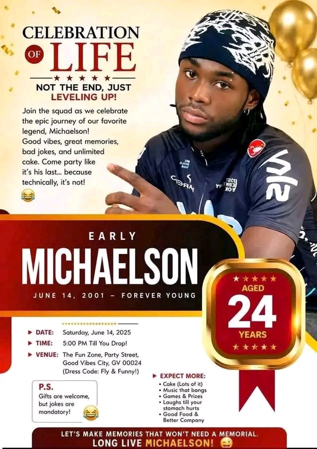 igsmart9's tweet photo. @OgbonnaReigns For the 10th time I've seen this image and for 10 times, I have said "rest in peace" silently before realizing it's actually a birthday design 😅😅😂😂
There are lots of error in this image and I don't even know where to start from 😂
Abi na the 'sorry of a design?' God abegg o https://t.co/pw4YMO6L8C