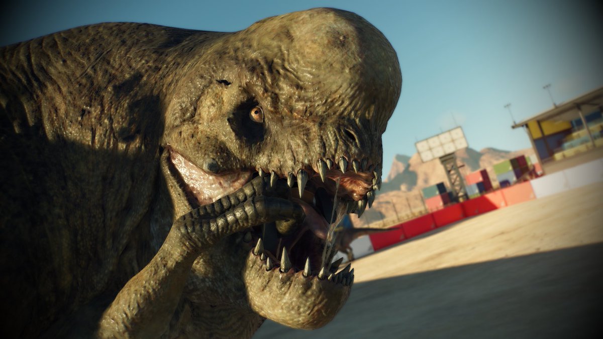 JWBiology's tweet photo. Park Management Notice — Please ensure your Distorts Rex is properly fed. Guests are not an appropriate snack.

🦖 - @JW_Evolution 

#JurassicWorld #JurassicWorldEvolution #JurassicWorldEvolution3
#RebirthExpansion https://t.co/oydSCEoFqZ