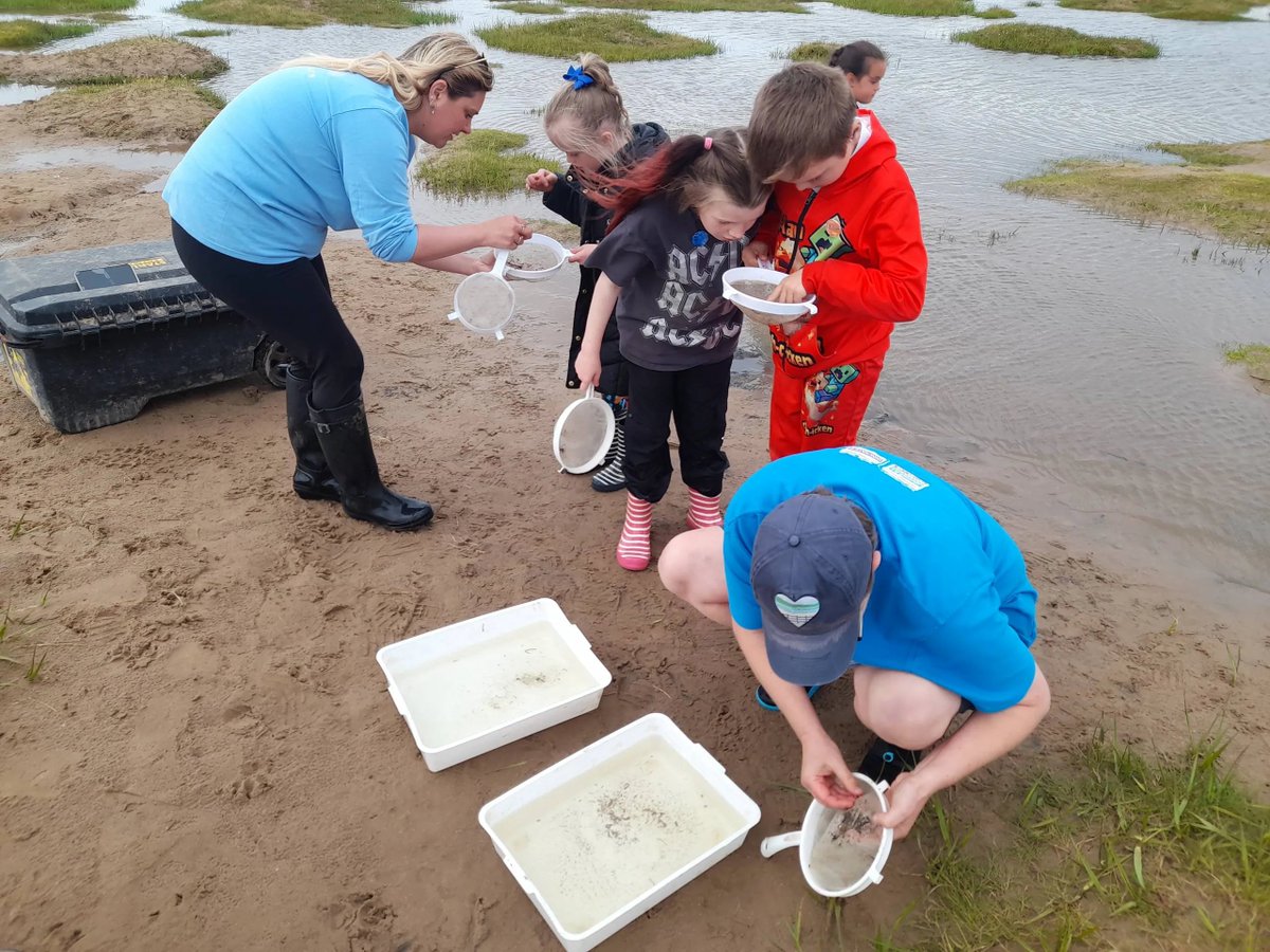 BlackpoolCarers's tweet photo. Our latest Take 5 Blue Space Warriors session was both fun &amp; educational. It was great to spend time on the beach! 🏖️💙

We took part in interactive games, created our own mini museums &amp; learned how to care for these environments properly. 🌊

#ErnestCookTrust #iWillFoundation https://t.co/tFxMsenHbp