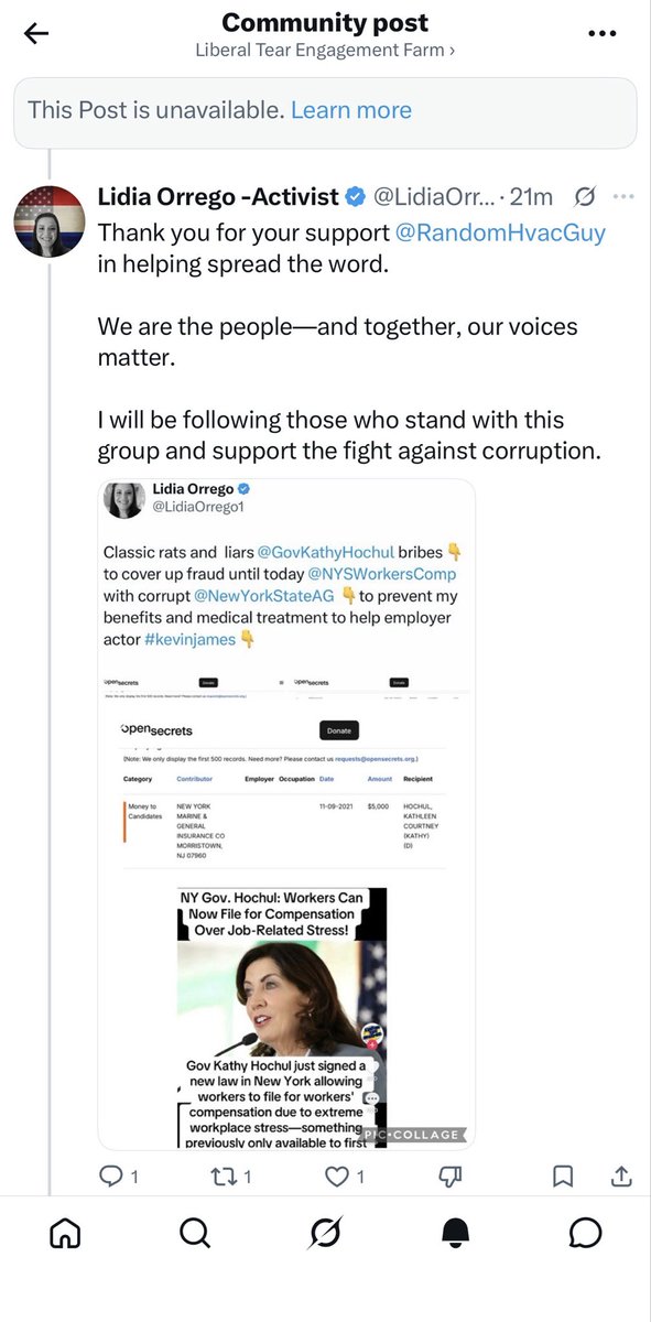 LidiaOrrego1's tweet photo. The fraud @NYSWorkersComp is still unaddressed

@DOJFraudDiv @DOJFraudDiv https://t.co/7rnqeStDkL
