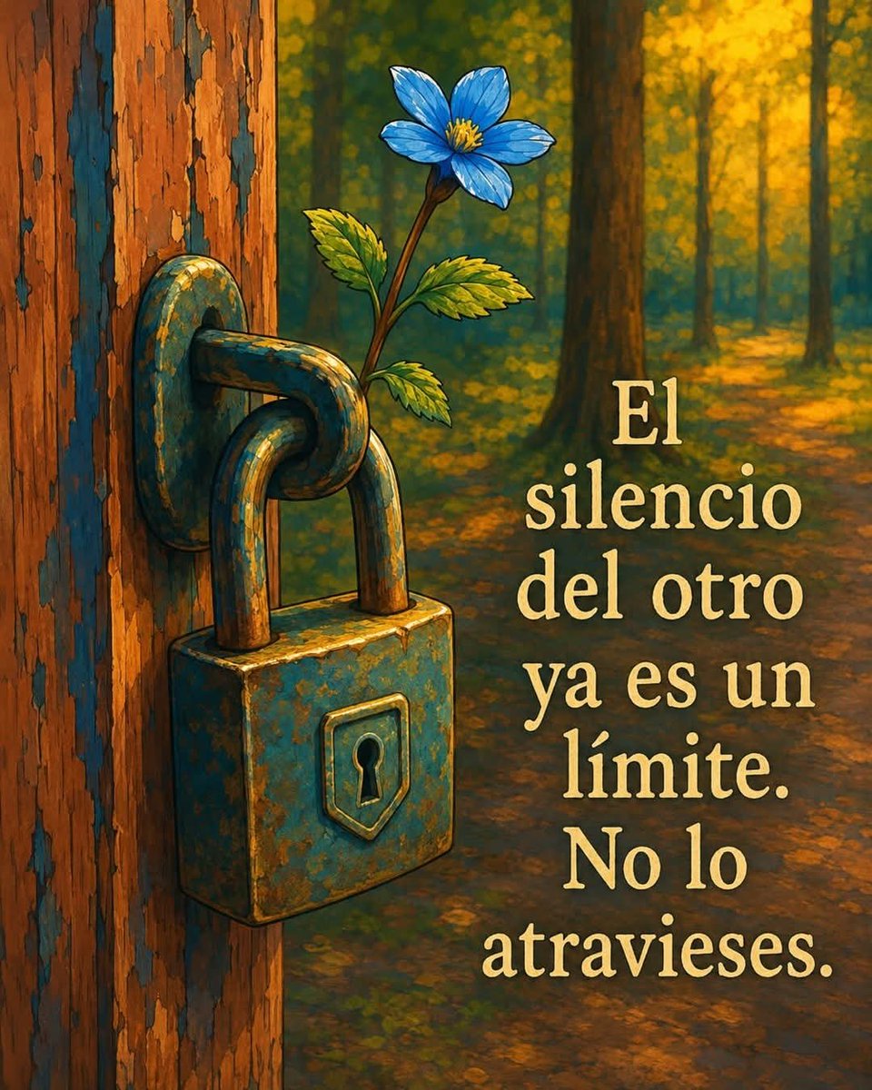 jordaninavarro's tweet photo. “El silencio del otro ya es un límite: respetalo, porque atravesarlo es perder la armonía.” https://t.co/m4jelOstzD