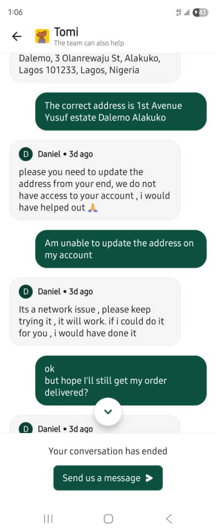 unclegbolahan's tweet photo. THREAD 🧵

Dear @chowdeck @ChowdeckSupport 

This is disappointing.

My boss placed an order through your platform and paid in full. The order was never delivered.

After reporting the issue, your support team instructed us to physically visit the restaurant https://t.co/ydq5WUhm3x