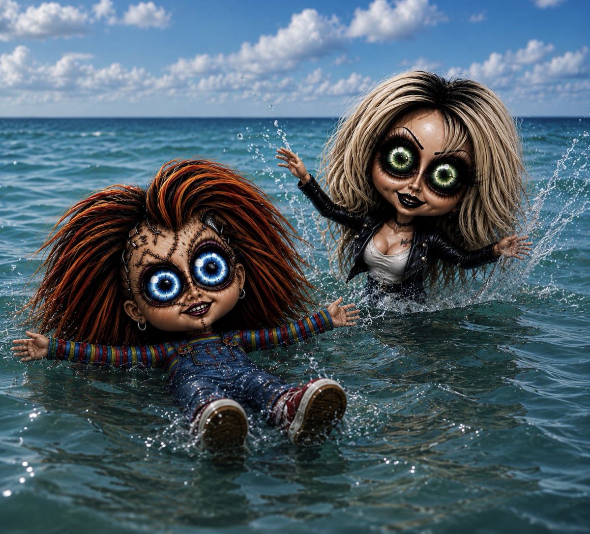 CreateGhettoArt's tweet photo. here are a few shots of my
[WANNA PLAY?] &amp; [BARBIE] off of the #Shelter video clip. 

🎬: https://t.co/DVfRywZfNf

#CreateGhettoArt #animation
#BrideOfChucky parody.
@JenniferTilly 🔪🖤 https://t.co/3ij54C1vvQ