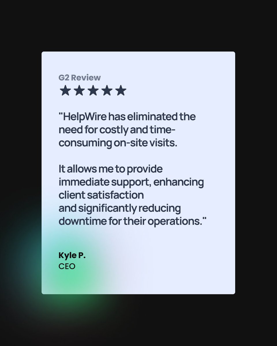 help_wire's tweet photo. Somewhere out there a service tech just got a 5-star review without leaving the building. 🛋️
We love to see it. (It's on G2 if you want the receipts https://t.co/eDGyAXR0Ev )
#HelpWire #RemoteSupport #CustomerExperience https://t.co/fCQZdcpqqA